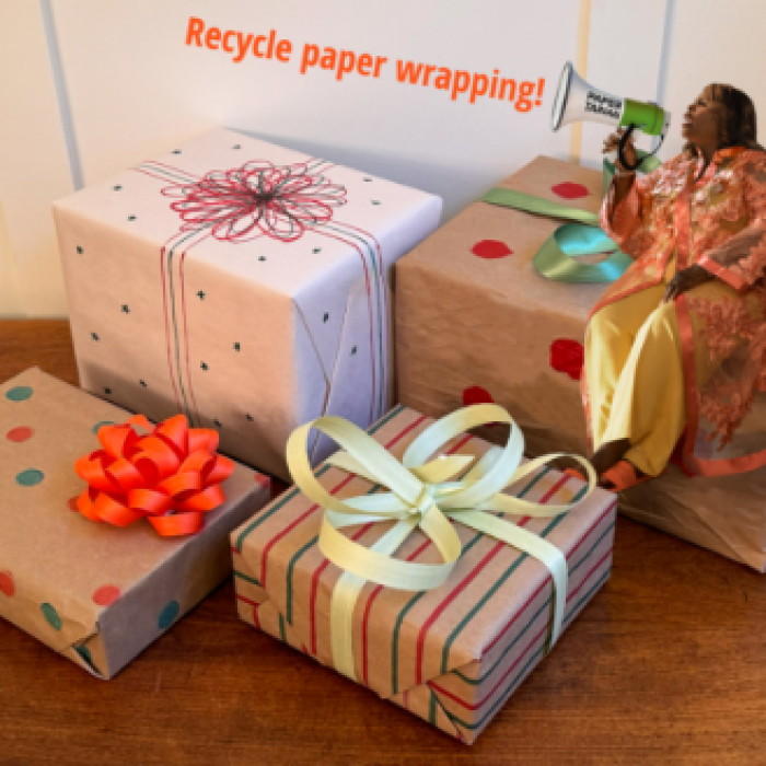 Wrapped gifts with bows