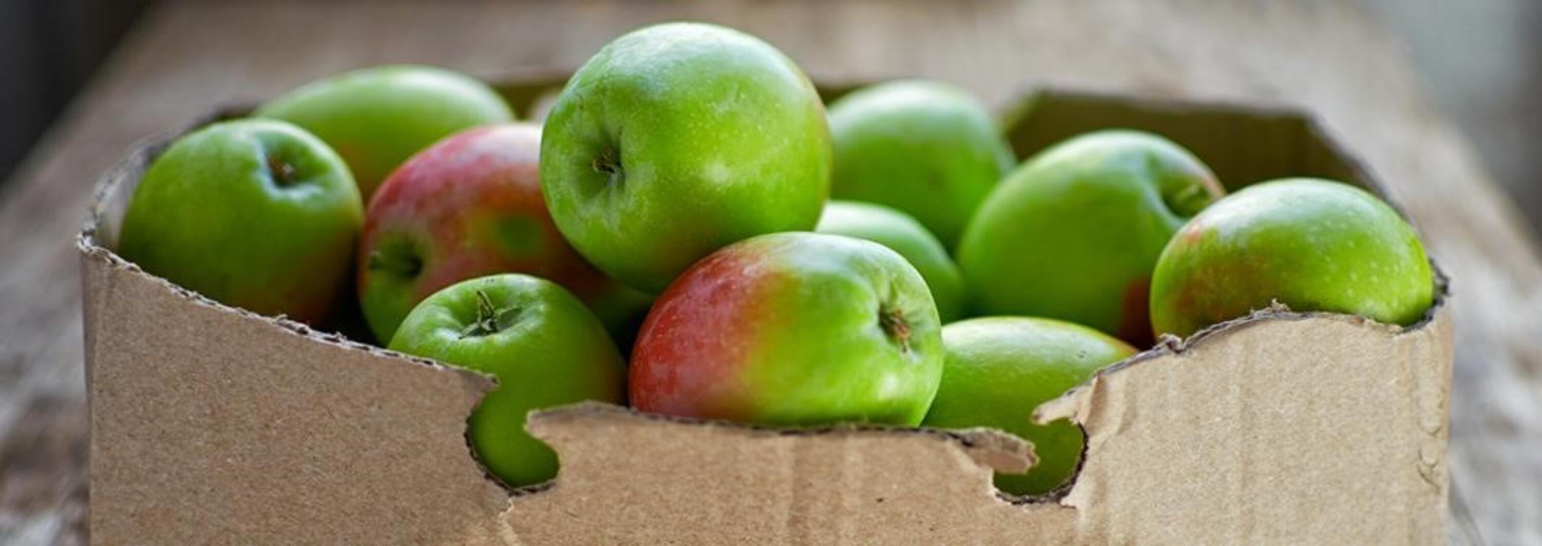 Apples in a box